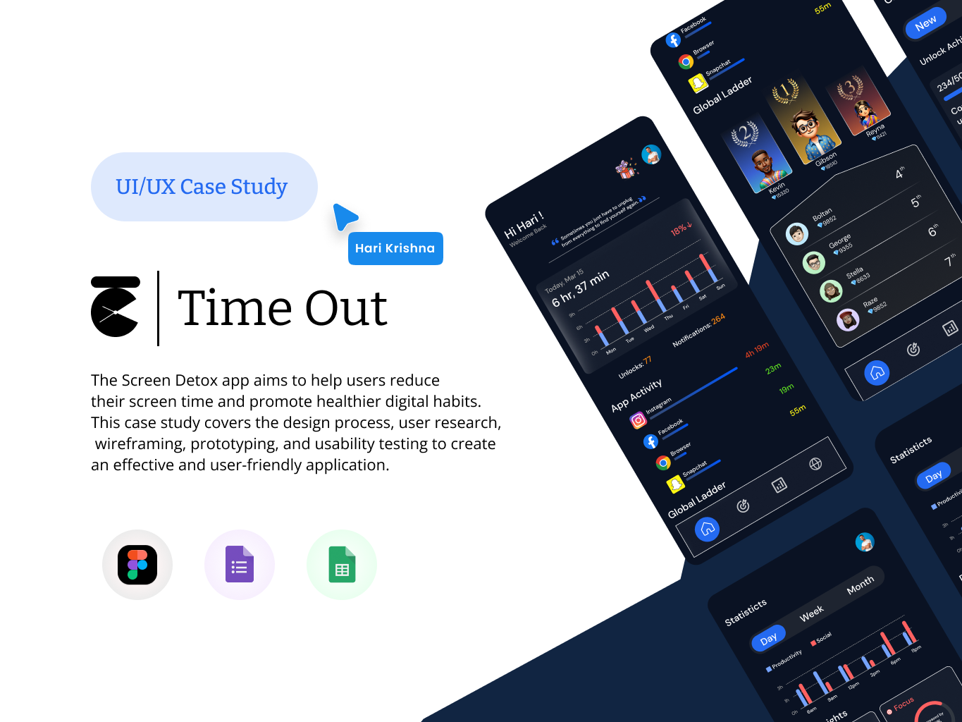 UX case study - Screen Detox by Hari Krishna on Dribbble