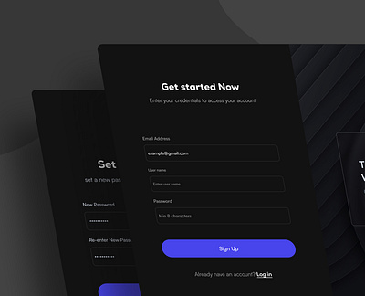 Login,Register & Reset Password Flow - Task Management adobexd animation color theory concept design figma forgotpassword login otp signup taskmanagement typography ui uiux webpage website