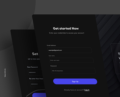 Login,Register & Reset Password Flow - Task Management adobexd animation color theory concept design figma forgotpassword login otp signup taskmanagement typography ui uiux webpage website