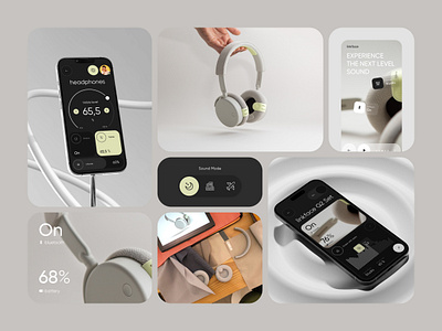 App Design. Headphones System app application device headphones record sound ui ux voice
