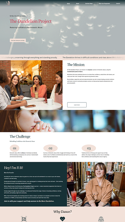 Nonprofit Squarespace Website css landing page squarespace web design web development