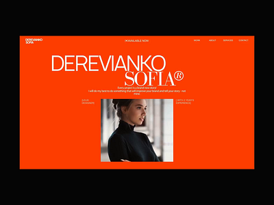 Portfolio | Sofia Derevianko animation branding design graphic design minimal typography ui ux web website