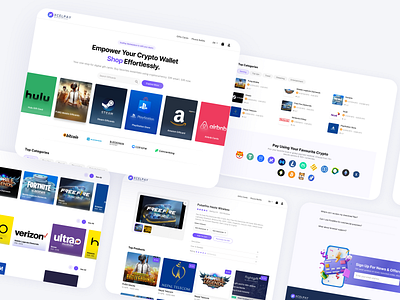 XcelPay Marketplace Website crpytocurrency crypto gift card ui ui design uiux ux website website design