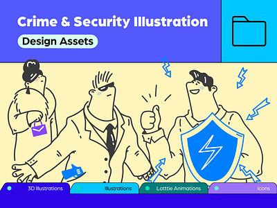 Featured Category: Crime & Security branding crime design design asset free asset graphic design iconscout illustration security ui vector