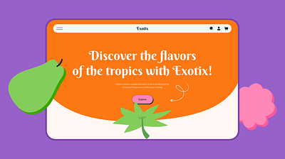 Exotic Fruits & Vegetables Online Store | UX/UI Design e commerce friuts online store ui ux uxuidesign vegetables web web design