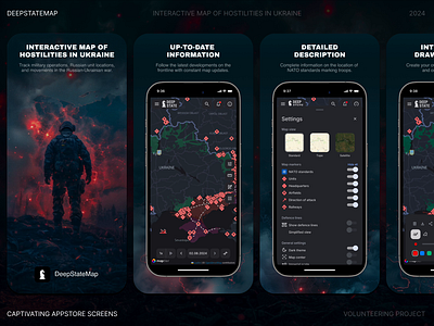 DeepState - Captivating Market Screens appstore appstore screens captivating screens deepstate deepstatemap google play google play screens konturpasha screenshots