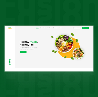 Food Fusion: Healthy Meal Website animation dailyui design designinspiration dribbble graphic design graphicdesign interface logo ui uidesign uiinspiration uitrends uiux userexperience uxdesign uxdesigner webdesign webdesigner