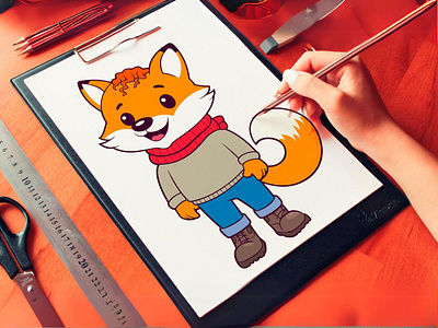 Cute cartoon fox | Fox Cartoon Vector Art 2d animal lover animation baby fox cartoon branding cartoon animal cartoon fox cartoon fox image cartoon mascot design drawing fiverr gerdoo graphic design illustration illustration fox logo motion graphics svg