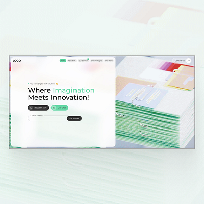 Digital Tech Solutions: Web Agency Website dailyui designinspiration graphicdesign idesign ui uidesigner uiinspiration uitrends userinterfacedesign ux uxdesign uxdesigner uxui webdesign webdevelopment