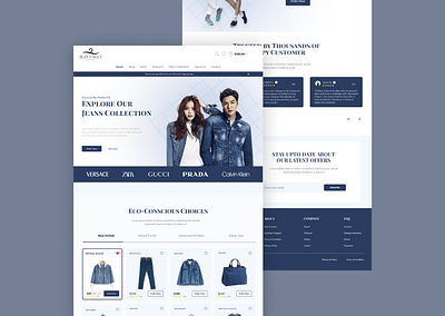 E-Commerce Web landing page design graphic design landing landing page ui web design