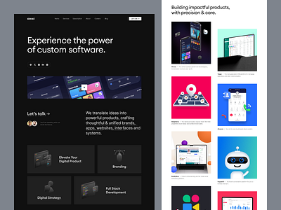 Stead Website Design 3d icons branding casestudy clean design design agency development digital products graphic design home page illustration landing page logo software engineering stead subscriptions ui ux web website