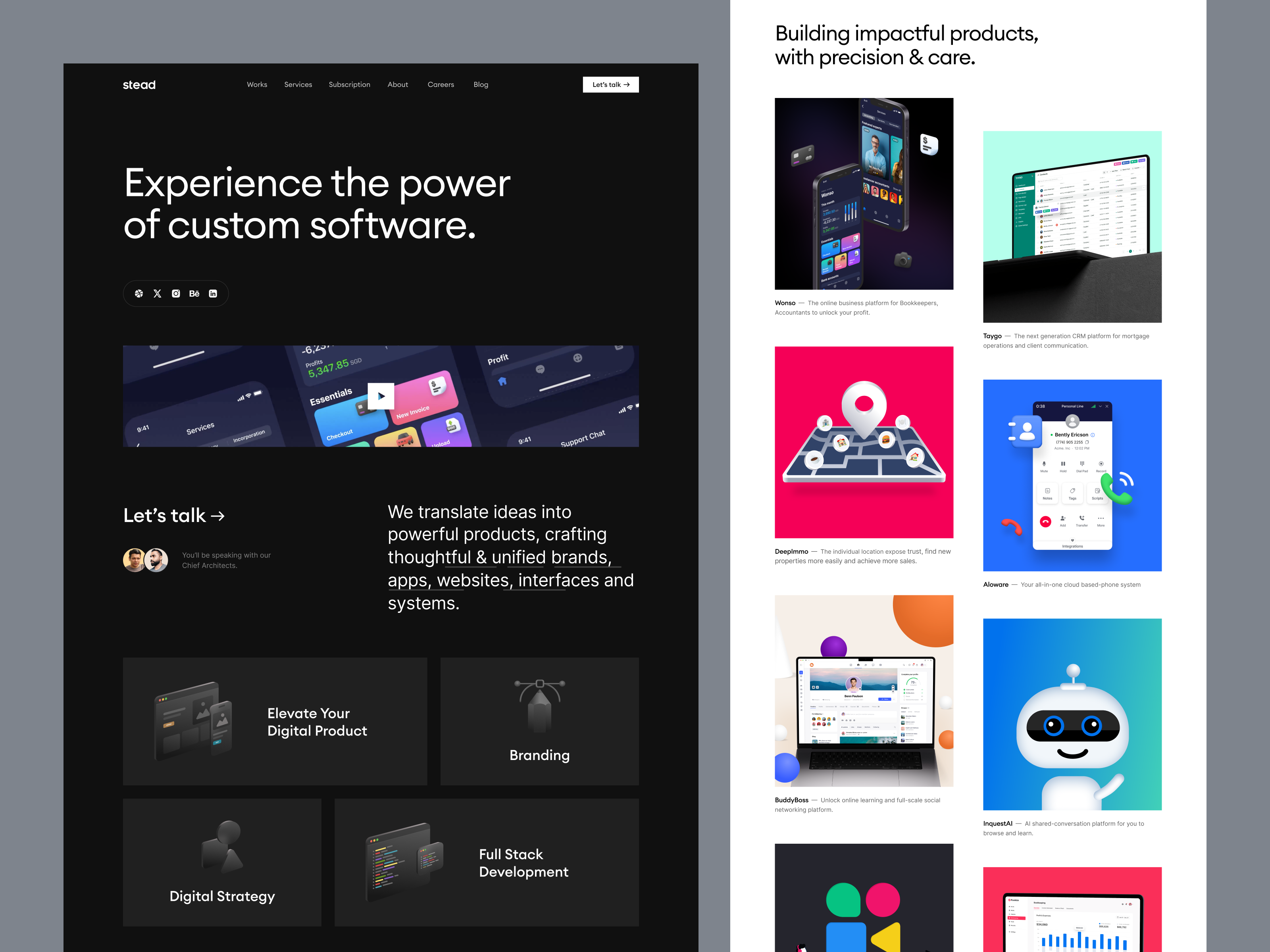 Example of Landing Page Design & Development