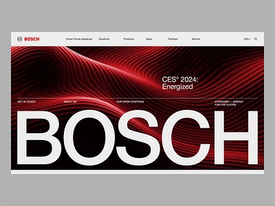 CORPORATE REDESIGN | BOSCH animation design graphic design minimal ui ux web webdesign website