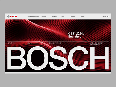 CORPORATE REDESIGN | BOSCH animation design graphic design minimal ui ux web webdesign website