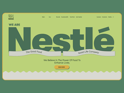 NESTLÉ | CORPORATE WEBSITE REDESIGN animation design graphic design illustration motion graphics ui ux web