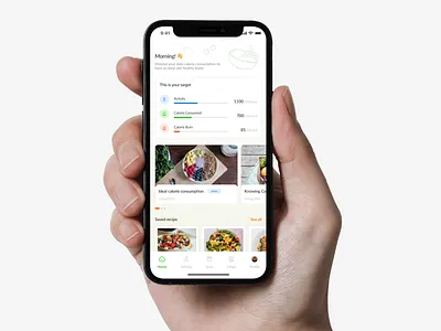 Calie: Calories Tracker Apps appdesign caloriestracker mobileappdesign mobiledesign mobileui uiux