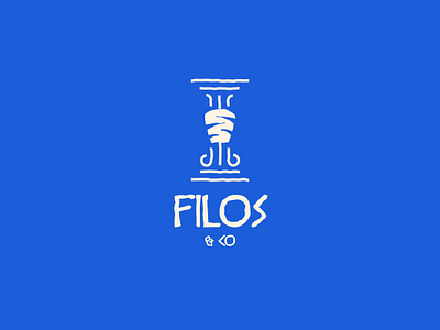 Filos & Co. brand identity creative marks greek food greek restaurant gyro minimal restaurant branding souvlaki street food typography