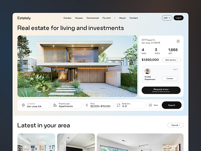 Real Estate Website corporate website modern web real estate real estate website web website