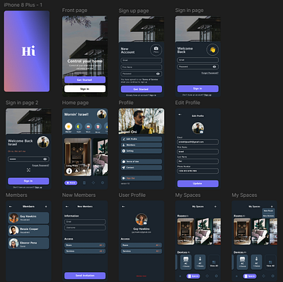 House Management Design design idea figma house management prototype ui uiux