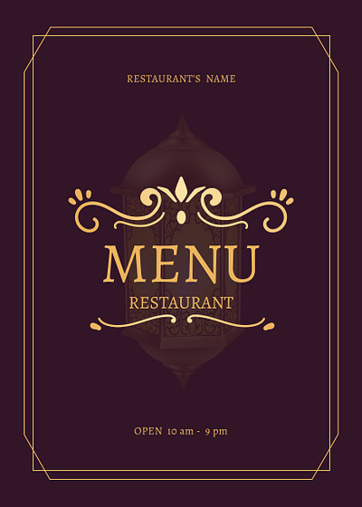 Restaurant Menu Card Design adobe branding figma graphics design menu restaurant ui ux visuals