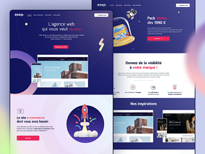 Digital Agency - Landing page visual identity