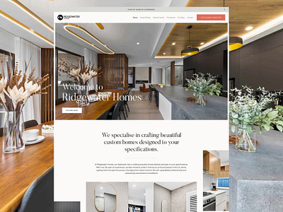 Real Estate / Interior Web Design design landing page design mockup design uiux
