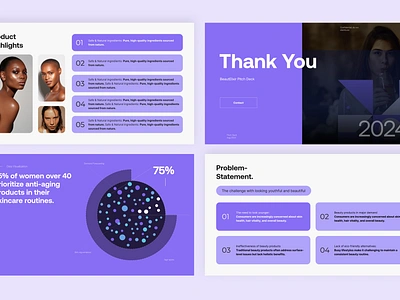 Pitch Deck Design for Beauty Brand canva data visualization funding google slides graphic design infographics investor deck keynote pitch deck powerpoint ppt pptx presentation design sales deck visual design visualization