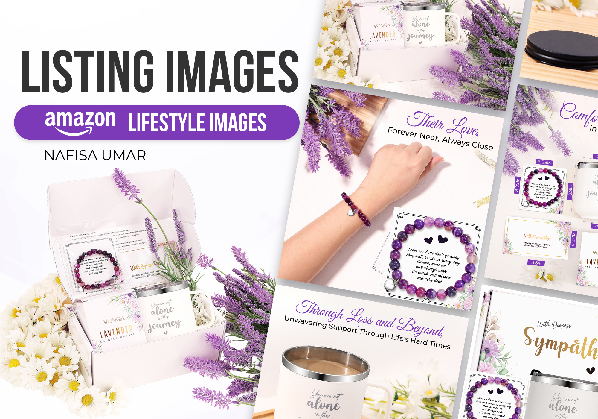 Premium Sympathy Gift Box || Amazon Listing Images amazon amazon a content amazon listing deisgn amazon listing infographics amazon product branding design enhance brand content graphic design image editing product infographics