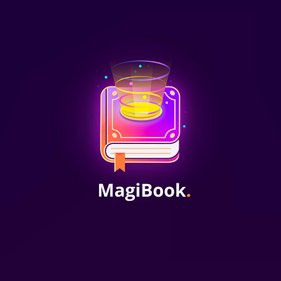 Magic book application icon app application book branding icon illustration logo magic ui ux vector