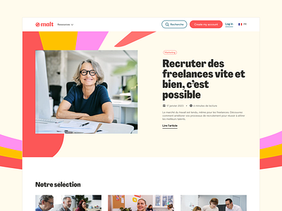 Malt – Ressource Center freelance malt ressource center ressources ui