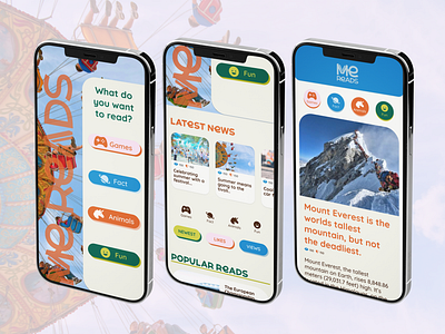 MeReads - Fun and Engaging ESL Reading App app logo mobile design ui user experience user friendly ux visual design webdesign