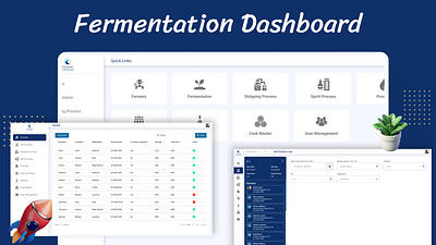 Fermentation Dashboard cask and aging dashboard design farmers farming fermentation uiux user management