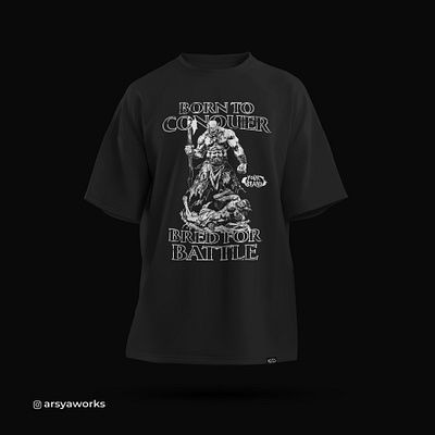 Orc Warrior with Axe Tees Design T-Shirt design graphic design illustration shirt design tees design