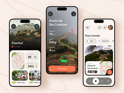 Travel - Mobile App adventure booking mobile app mobile ui tour tourism tourist travel travel agency travel app trip ui ux vacation