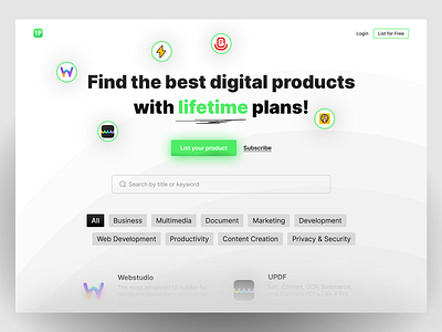 1Payment | Find the best digital products ai design desktop fancy graphic design hero section landing page saas saas landing page ui ux web web design web redisgn web3 website