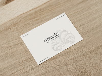 Business Card design | Home made Croissaint Brand art direction branding branding design design digitalmarketing graphic design illustration logo vector