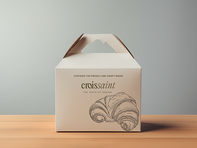 Packaging design | Home made Croissaint Brand art direction branding branding design design digitalmarketing graphic design illustration logo vector