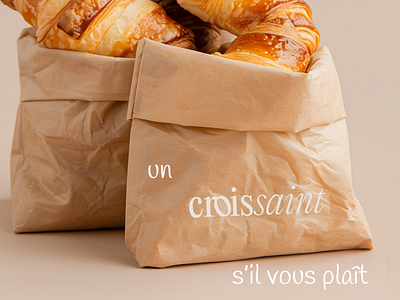 Packaging design | Home made Croissaint Brand art direction branding branding design design digitalmarketing graphic design illustration logo vector