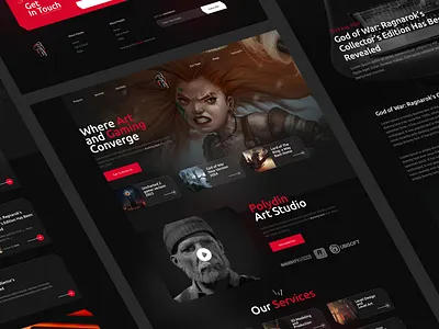 Polydin Game Studio 🎮✨ game game studio game studio project game website gamer games gaming gaming platform gaming website landing page play play game ui ui design video game video game studio web design web marketing website