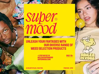 SUPERMOOD LOGO/BRANDING DESIGN abstract adobe brand design brand identity branding cbd design graphic design hemp illustration logo logo design minimal modern teen ui ui design ux design website design weed