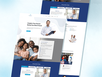 Medical Website Figma Template health care medical care medical website modern design ui ux website design