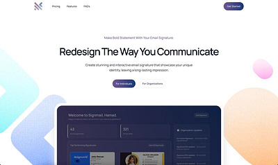 Signmail - Redefining Communication design typography ui ux