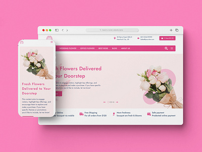 Fresh Flower Delivery branding company website design website figma figma design figma design website figma website figma website design framer website funnelish logo ui ui website design webpage website website design website development website mockup website ui ux website ui ux design