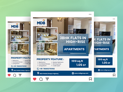 Real Estate Social Media Post canva creative post design creatives design figma graphic design photoshop design post design real estate social media post