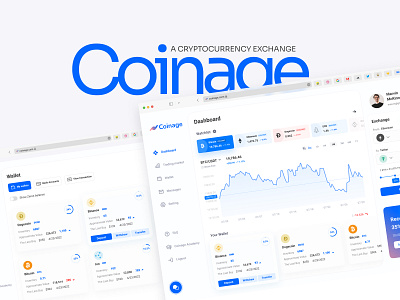 Coinage / A Crypto exchange & trading platform / Product Design binance branding coinbase landing page product design ui ui kit ux ux design