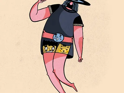 Cute little thing doodle art doodling girl illustration illustration procreate procreate drawing procreate illustration