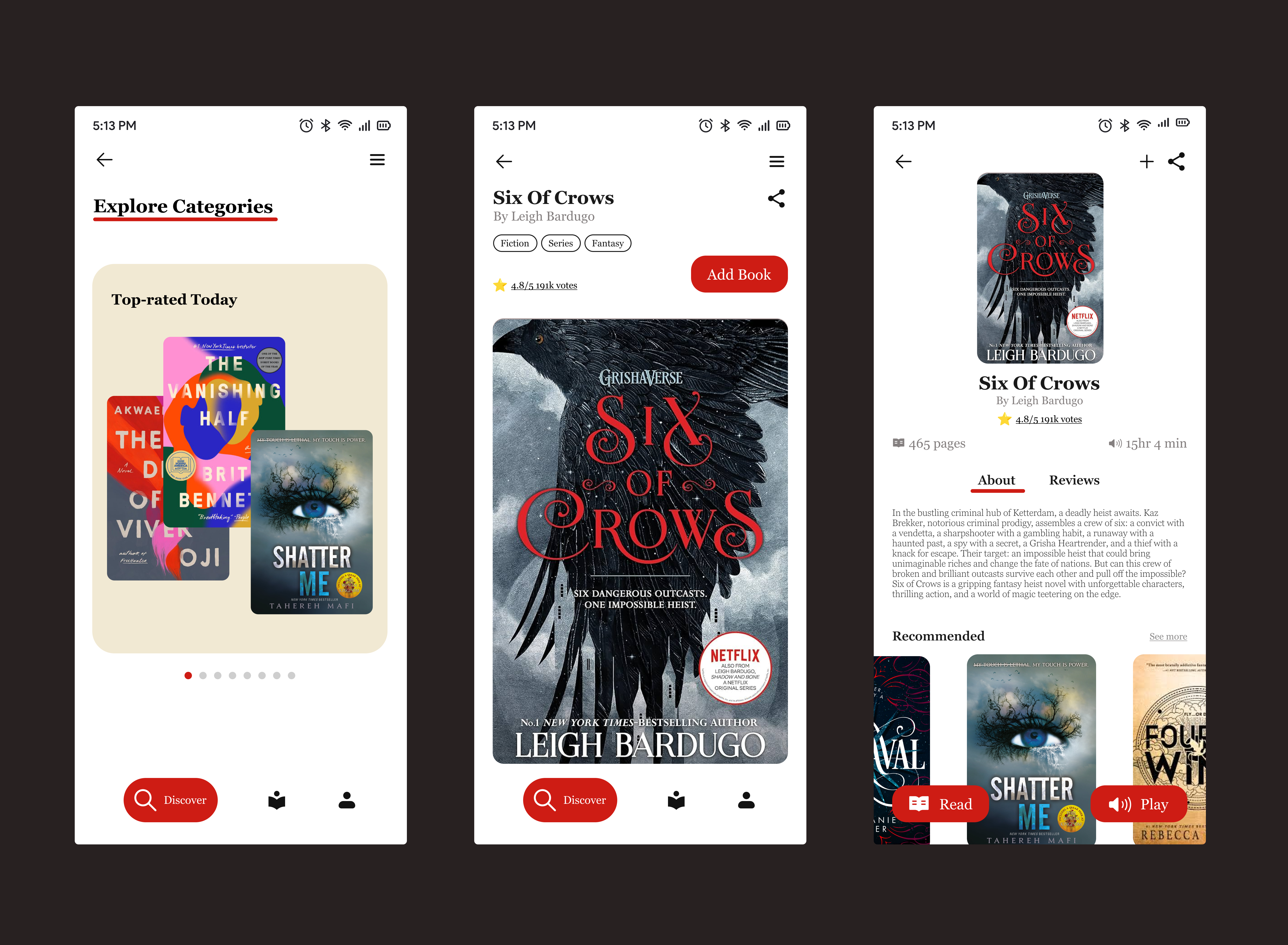 A Reading App app dailyui design figma ui uiux design