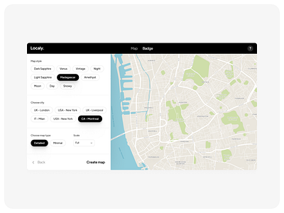 Localy → Figma plugin 🗺️ app clean colors design figma illustration localy map map kit minimal plugin ui uidesign ux