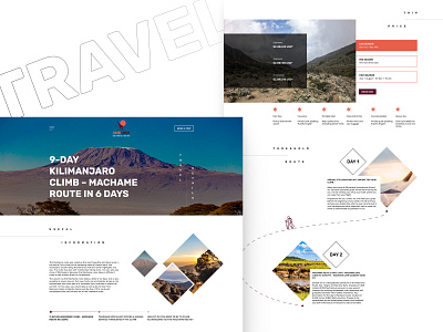 Climb to Kilimanjaro peak climb figma kilimanjaro page travel ui ux ux ui