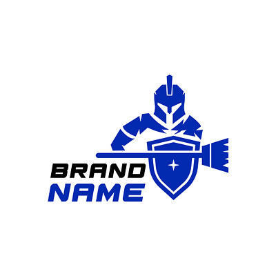 Cleaning Services Gladiator Logo clean logo cleaning services logo gladiator logo logo logo design mascot logo